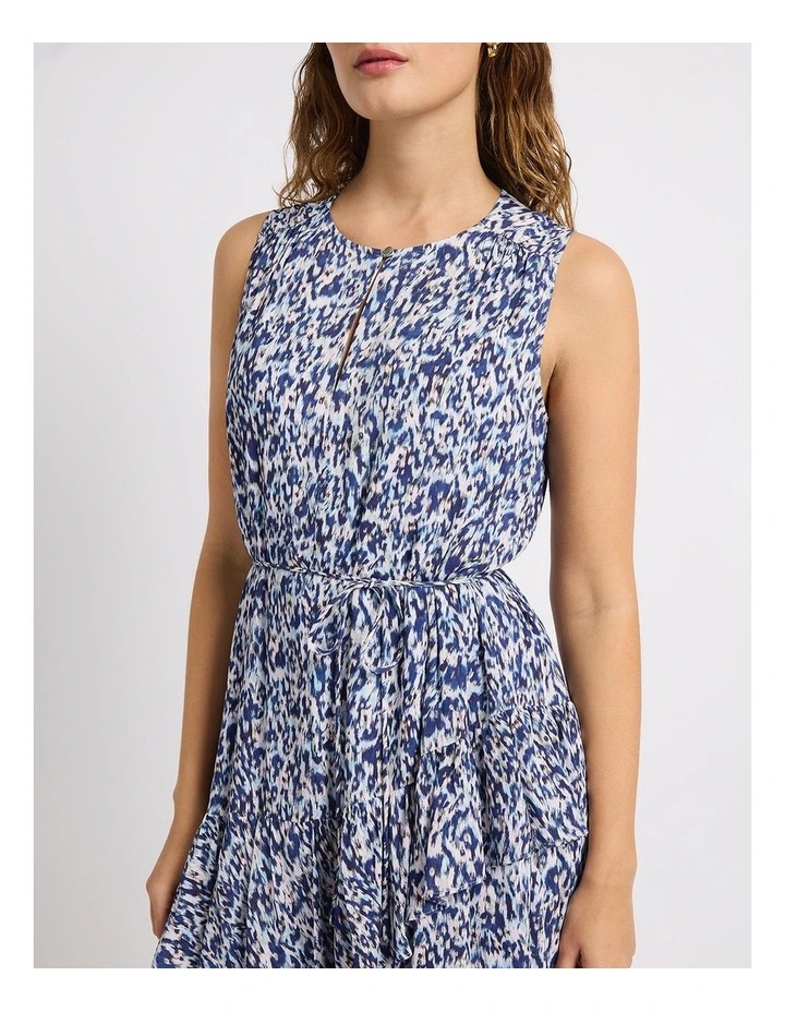 Safari And Sensibility Dress in Blue Multi image 4
