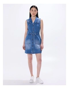 Gabriella Denim Mini Dress in Messina Blue