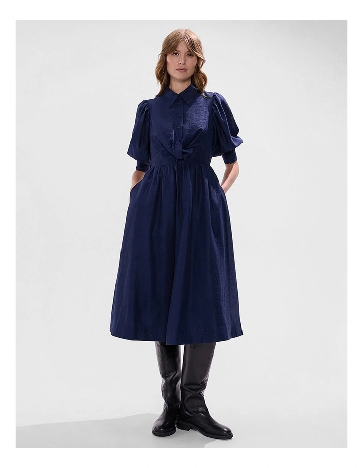 Empress Twist Front Dress in Midnight image 2
