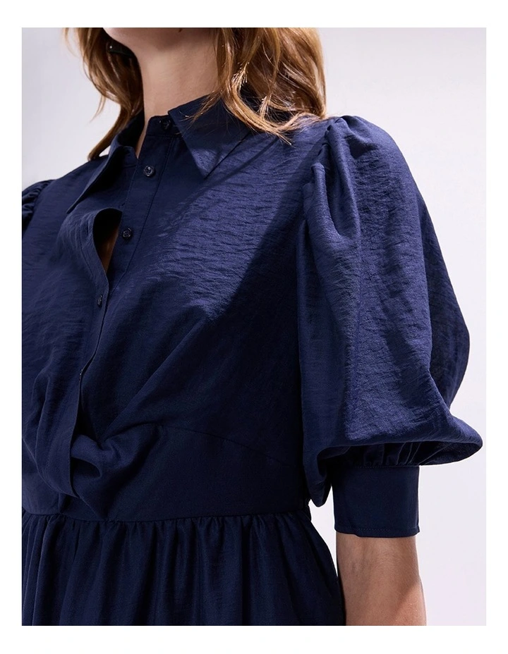 Empress Twist Front Dress in Midnight image 2