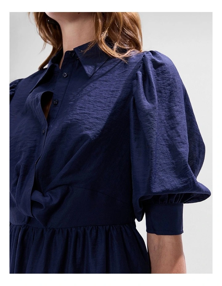 Empress Twist Front Dress in Midnight image 4