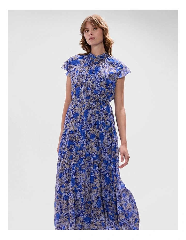 Be-Leaf It Or Not Dress in Blue Multi image 2