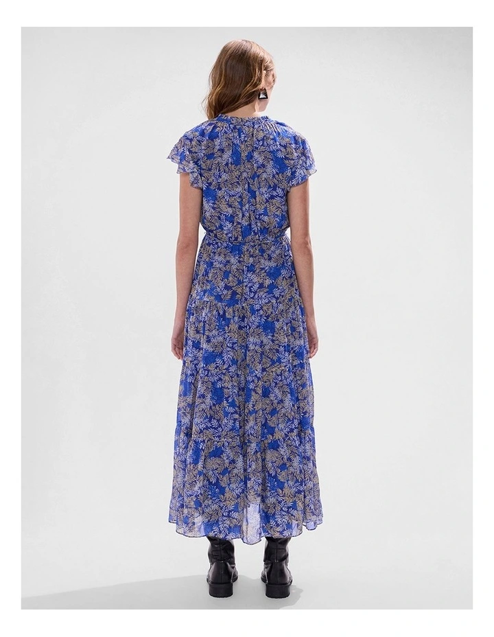 Be-Leaf It Or Not Dress in Blue Multi image 3