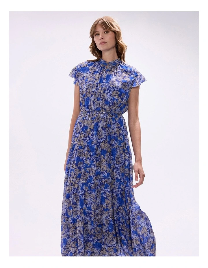 Be-Leaf It Or Not Dress in Blue Multi image 3