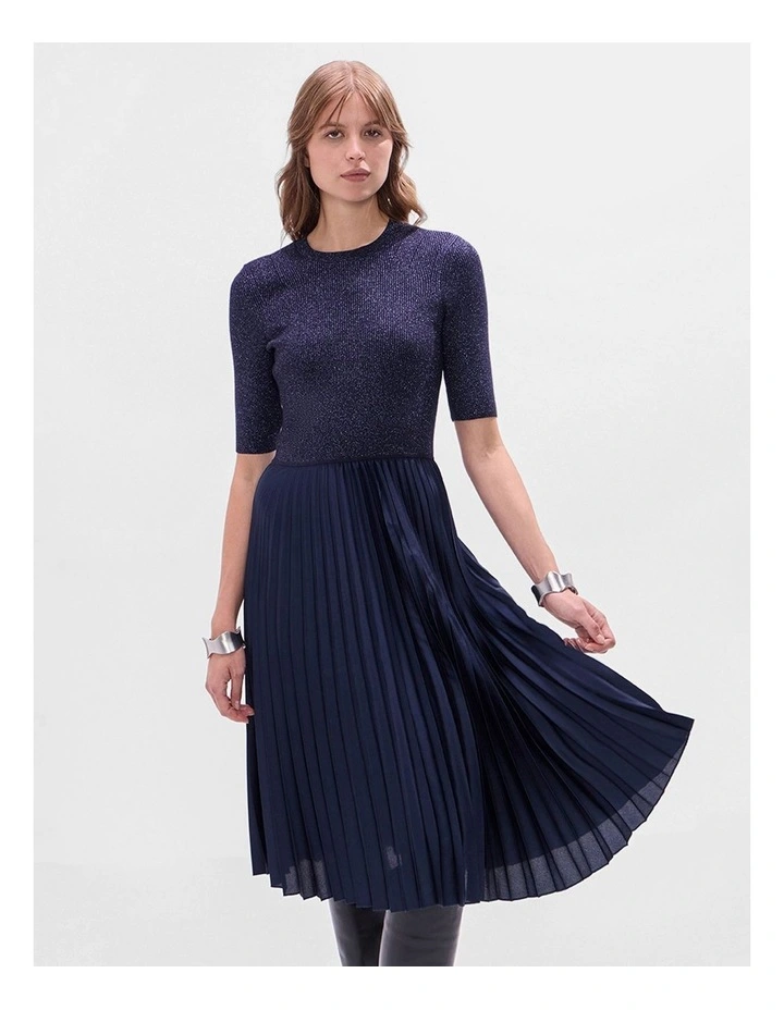 Solstice Midi Dress in Midnight image 2