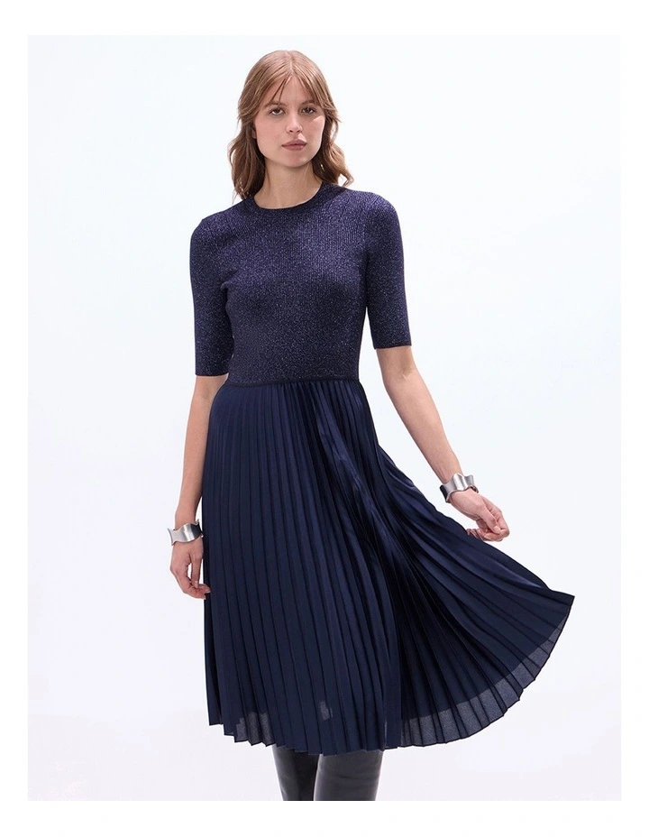 Solstice Midi Dress in Midnight image 2