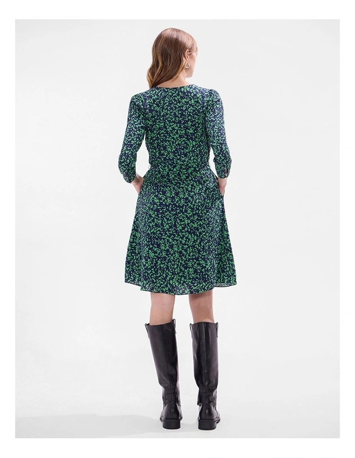 Treat Them Green Dress in Green Multi image 3