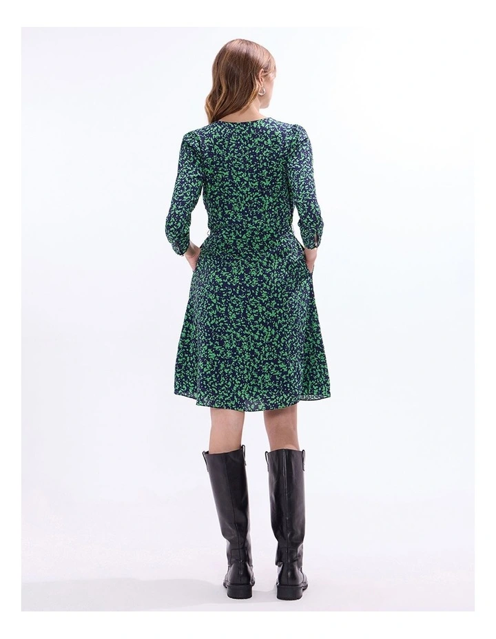 Treat Them Green Dress in Green Multi image 3