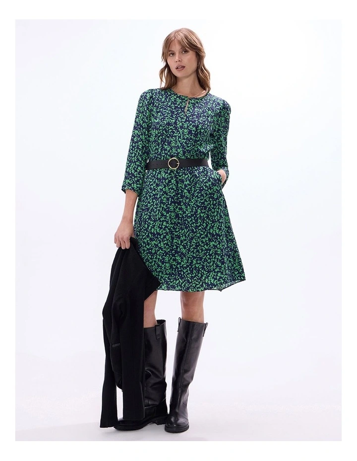 Treat Them Green Dress in Green Multi image 4