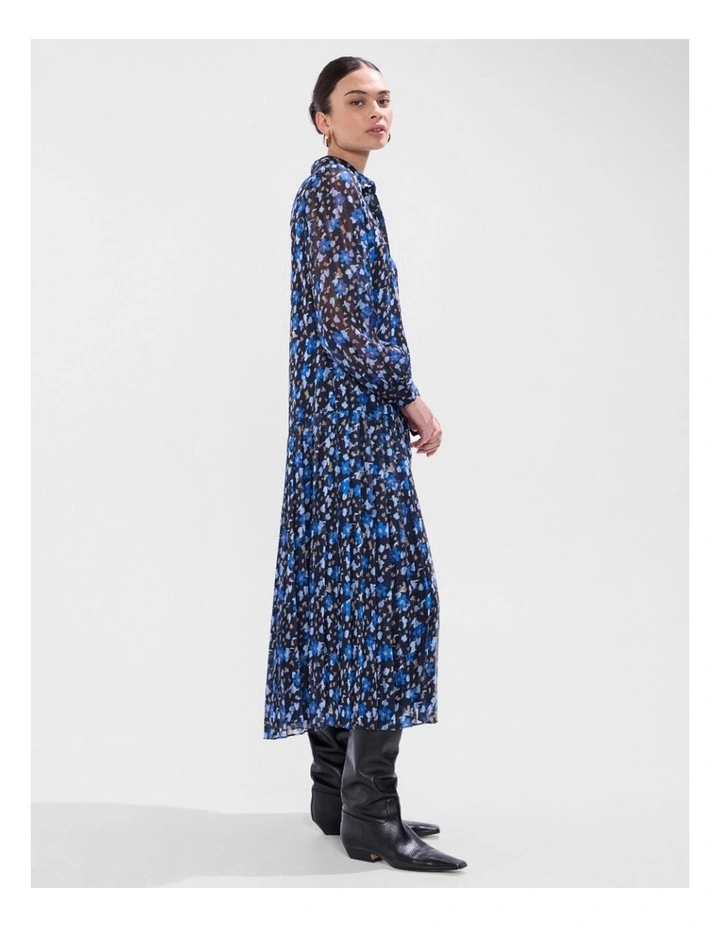 Chalk in The Clouds Dress in Blue Multi image 5