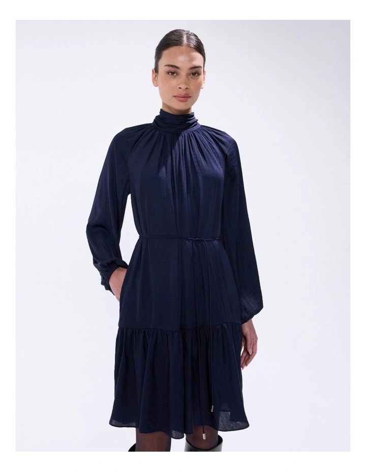Karu Mini Dress in Moonlit Navy image 2