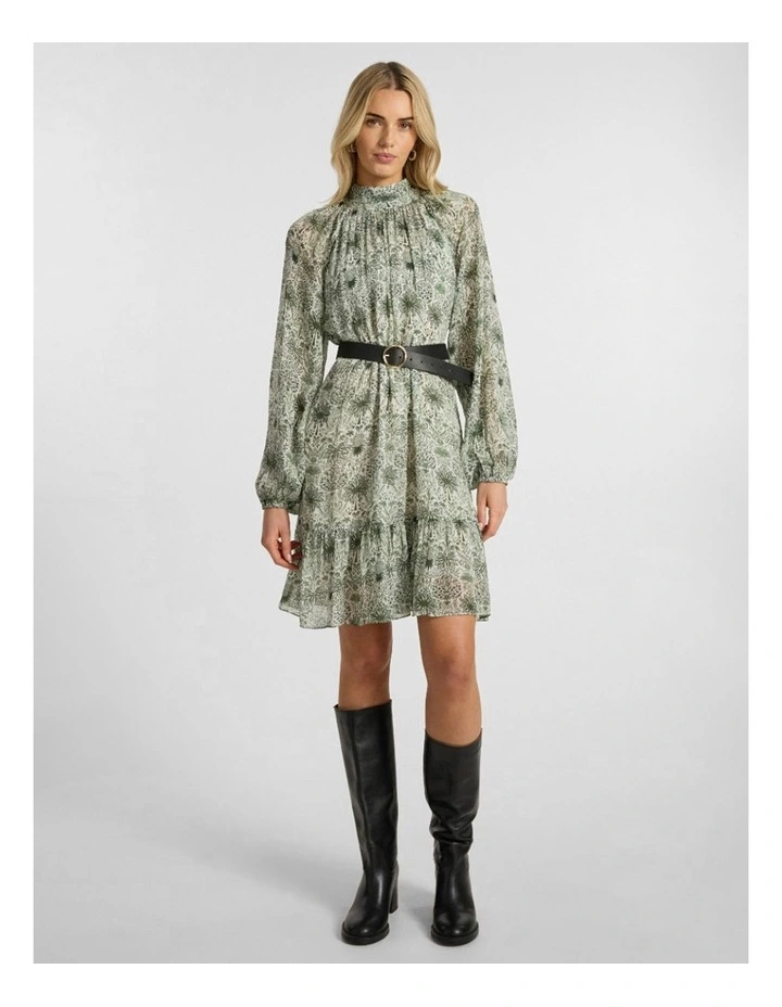 Holiday in The Sun Dress in Khaki Multi image 2