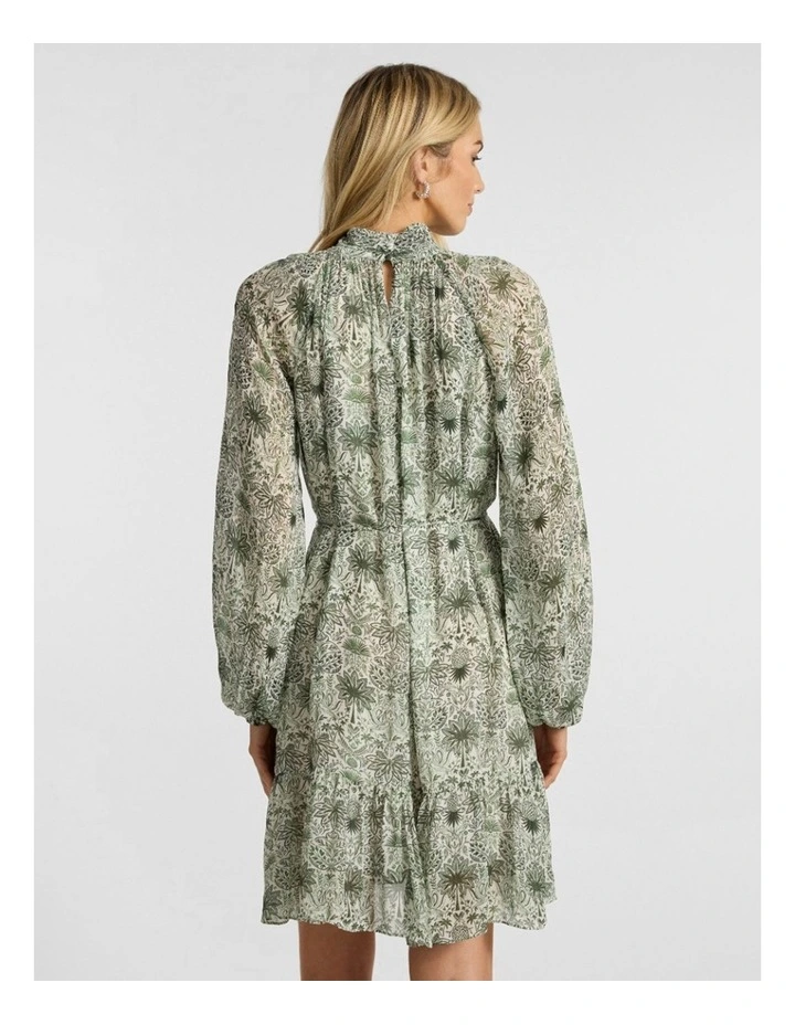 Holiday in The Sun Dress in Khaki Multi image 3