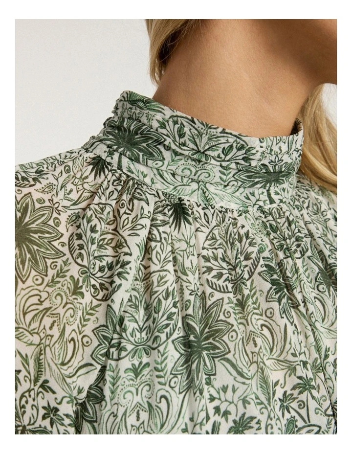 Holiday in The Sun Dress in Khaki Multi image 4