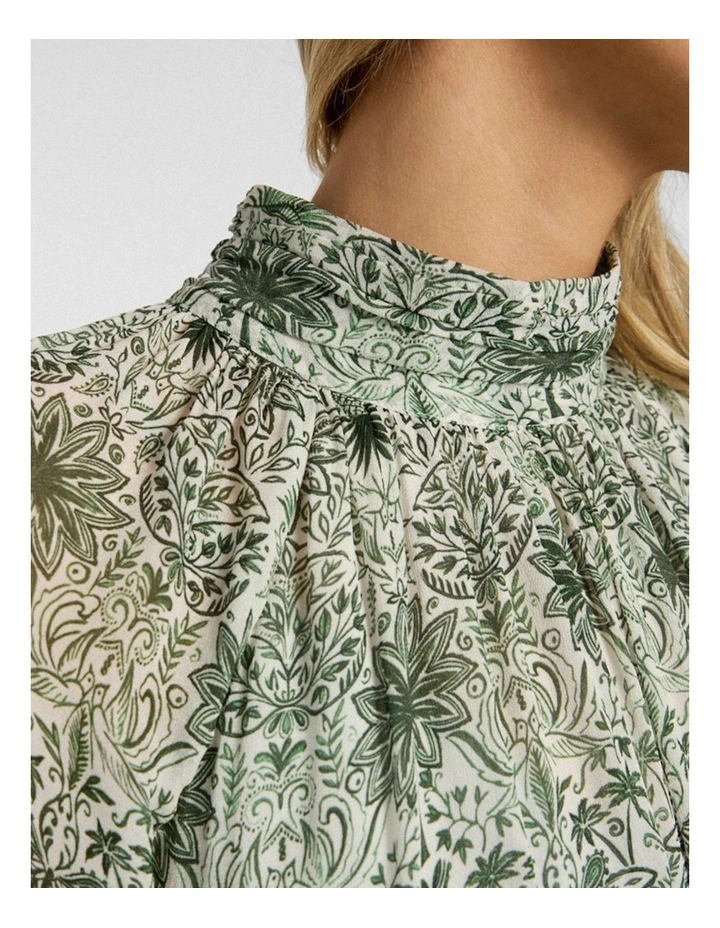 Holiday in The Sun Dress in Khaki Multi image 5