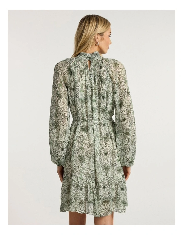 Holiday in The Sun Dress in Khaki Multi image 5