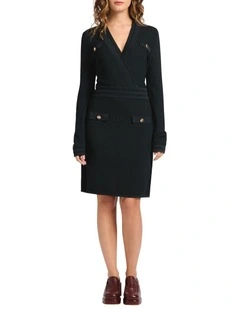 Unlock It Knit Dress in Deep Pine