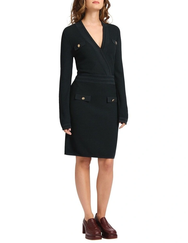 Unlock It Knit Dress in Deep Pine image 3