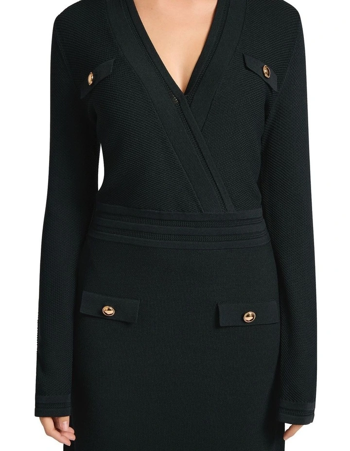 Unlock It Knit Dress in Deep Pine image 4