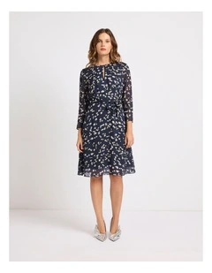 Just One Daisy Dress in Navy Multi