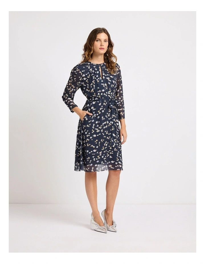 Just One Daisy Dress in Navy Multi image 2
