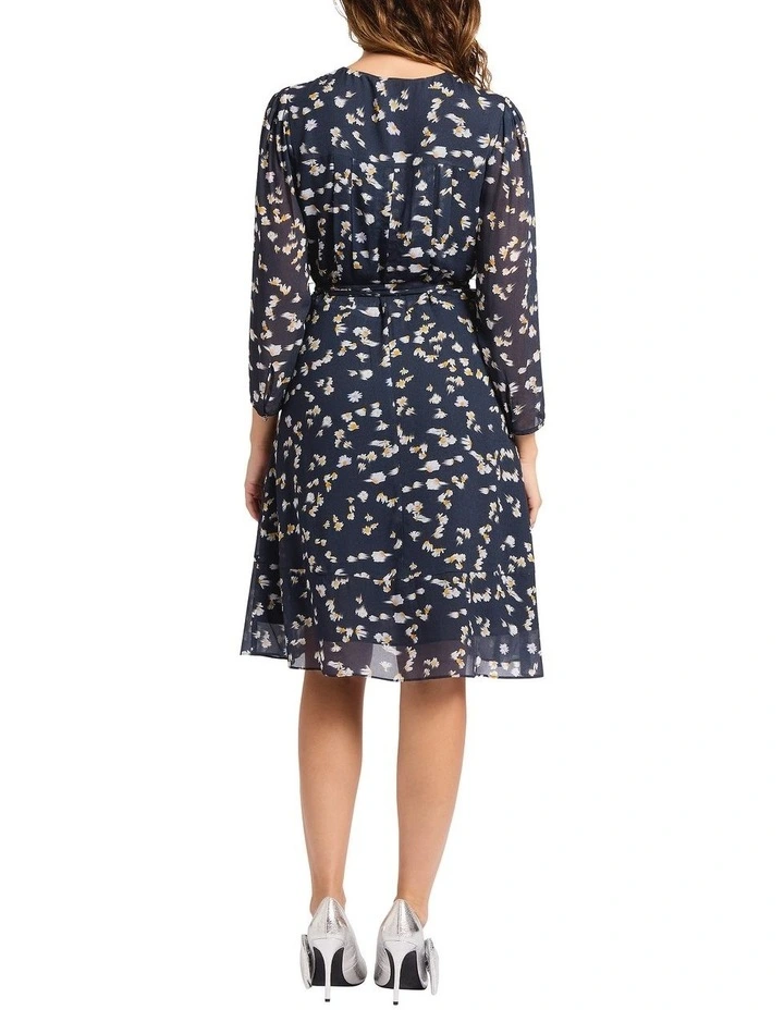 Just One Daisy Dress in Navy Multi image 2