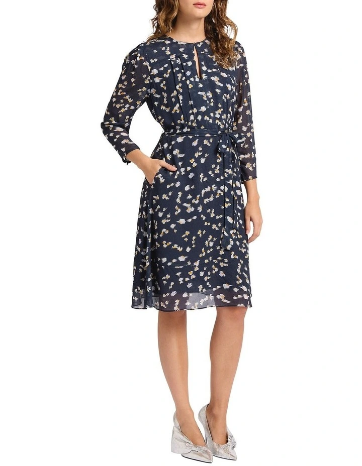 Just One Daisy Dress in Navy Multi image 3