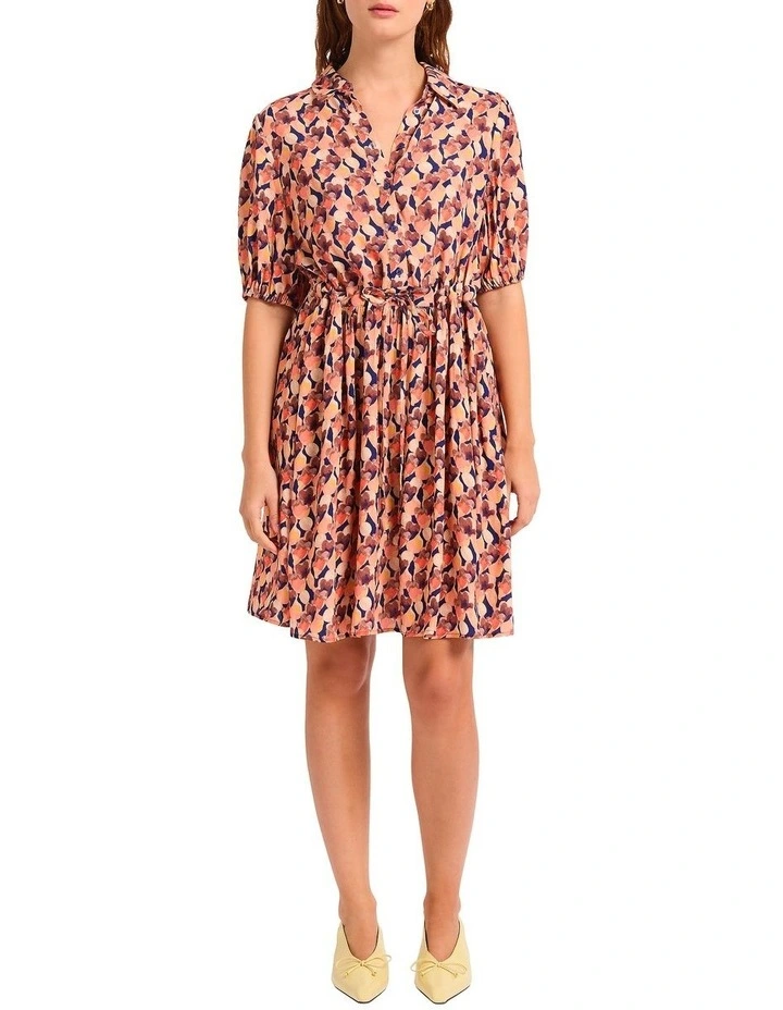 No Paint, No Gain Dress in Pink Multi image 1