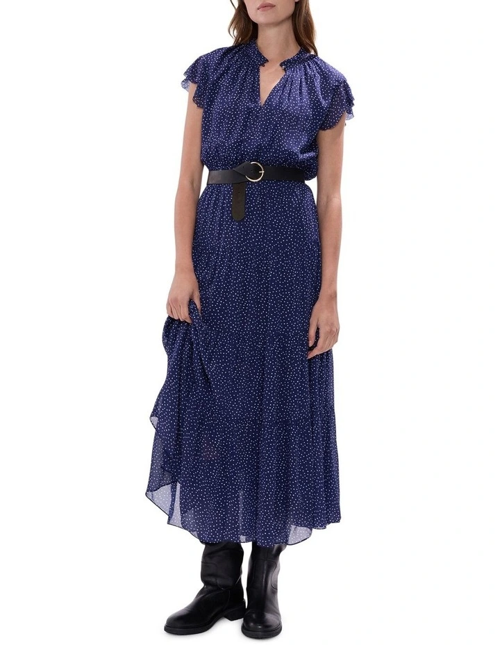 Empire Of Spots Dress in Midnight Multi image 1