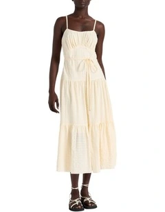 Fiesta Midi Dress in Cream