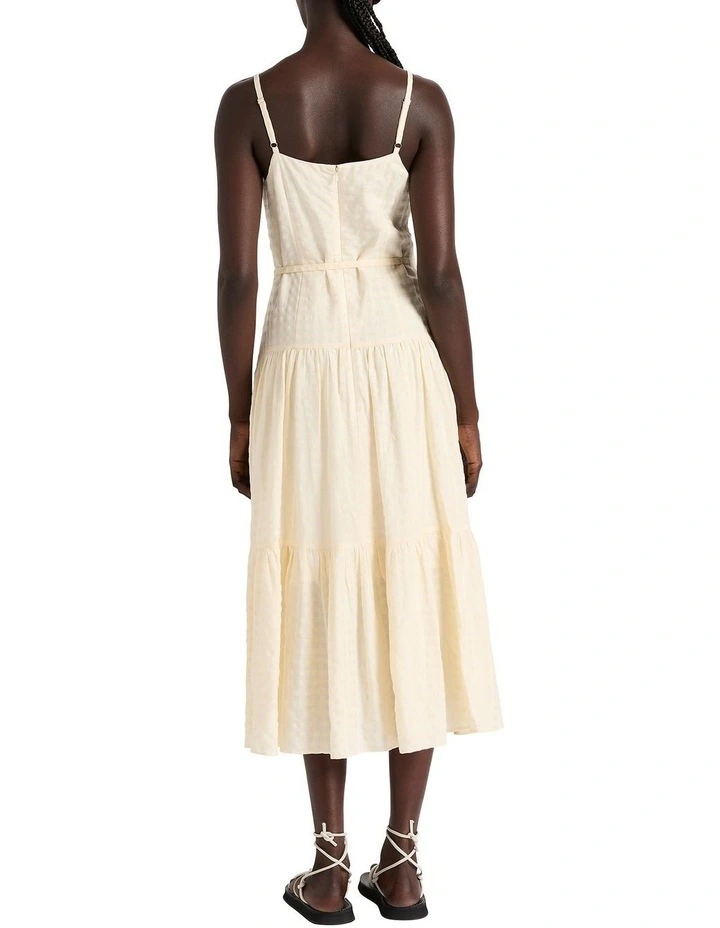 Fiesta Midi Dress in Cream image 4