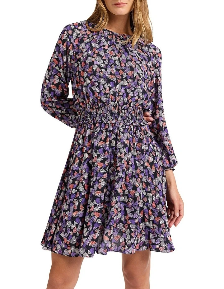Charlie's Angles Dress in Navy Multi image 1
