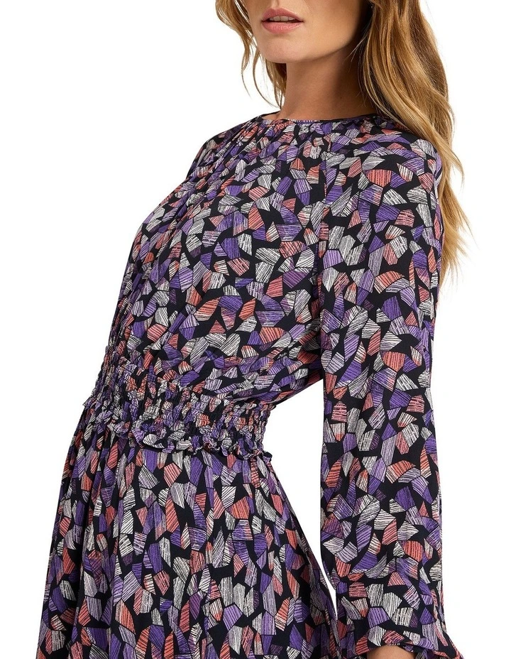 Charlie's Angles Dress in Navy Multi image 2