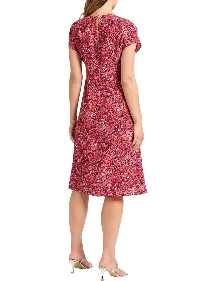 Get Ziggy With It Dress in Pink Multi image 2