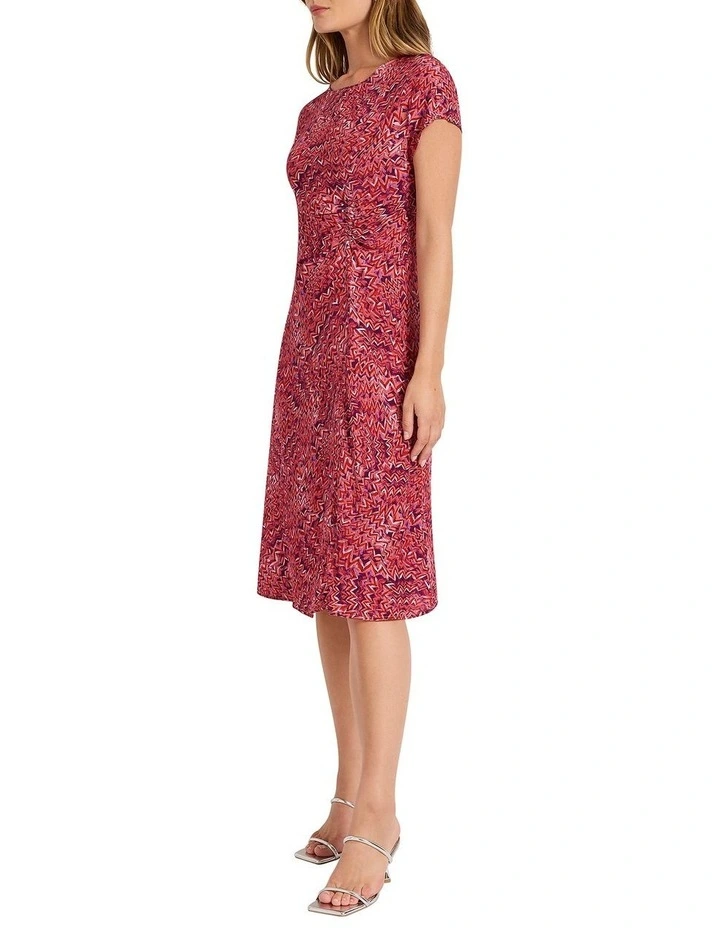 Get Ziggy With It Dress in Pink Multi image 3