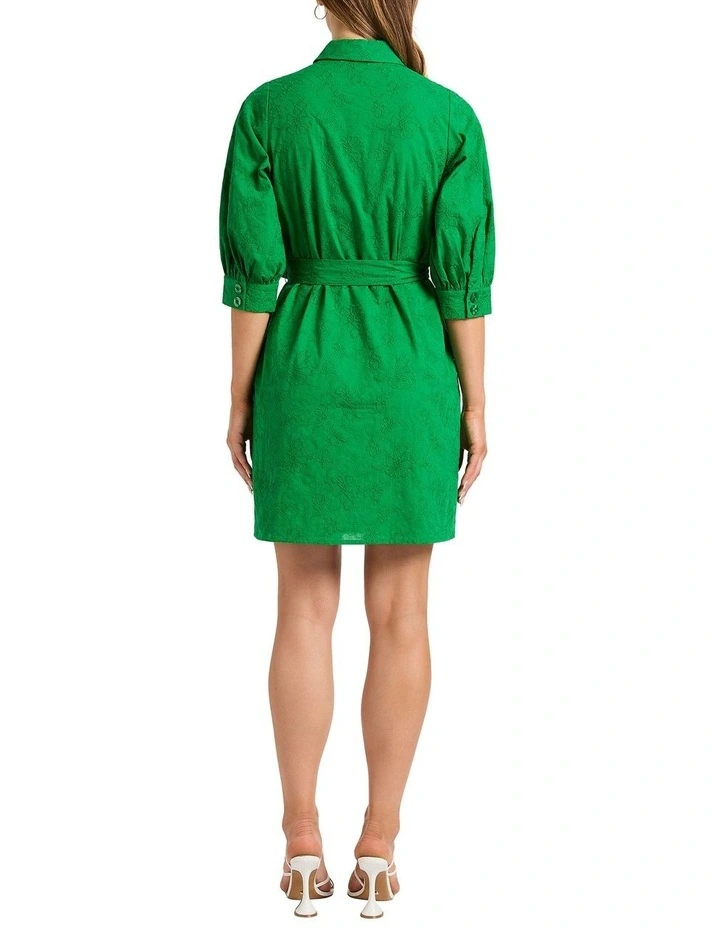 Between Us Shirt Dress in Apple image 2