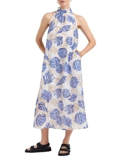 Gives You Shell Halter Dress in Seychelles