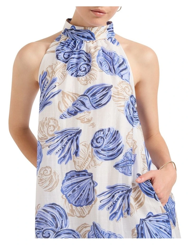 Gives You Shell Halter Dress in Seychelles image 3