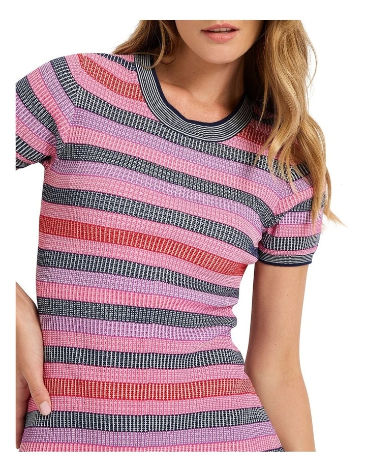 Totally Stripes! Knit Dress in Navy Stripe image 2