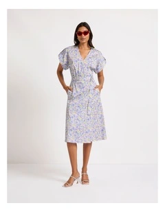 Itsy Ditsy Flower Dress in Lilac Multi