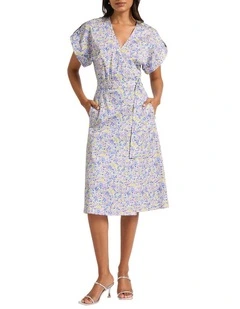 Itsy Ditsy Flower Dress in Lilac Multi