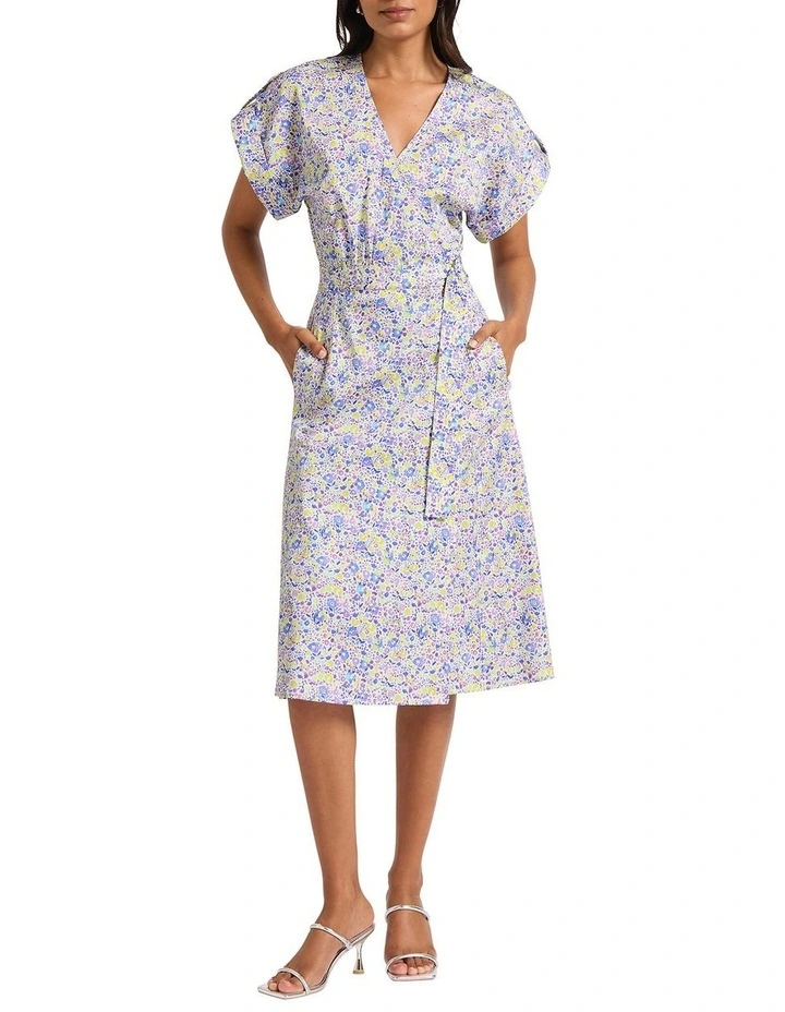 Itsy Ditsy Flower Dress in Lilac Multi image 1