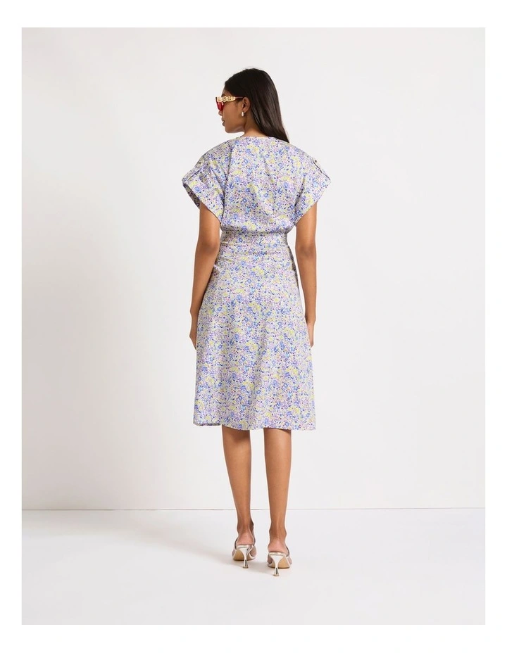 Itsy Ditsy Flower Dress in Lilac Multi image 3