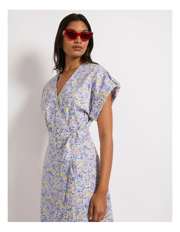 Itsy Ditsy Flower Dress in Lilac Multi image 4