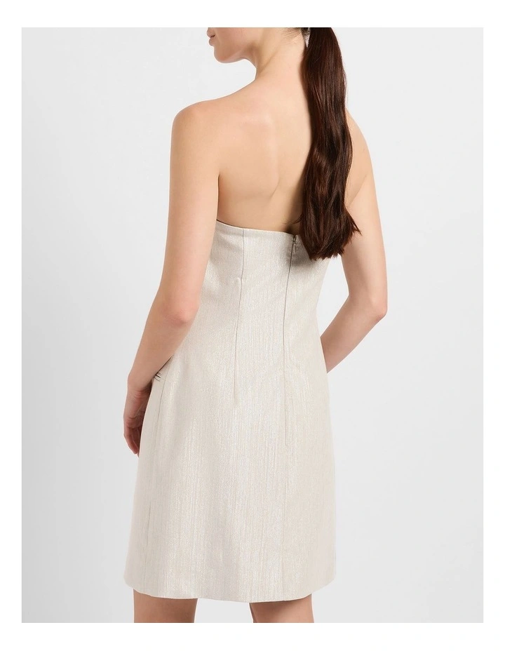Quinn Stretch Linen Dress in Silver image 3
