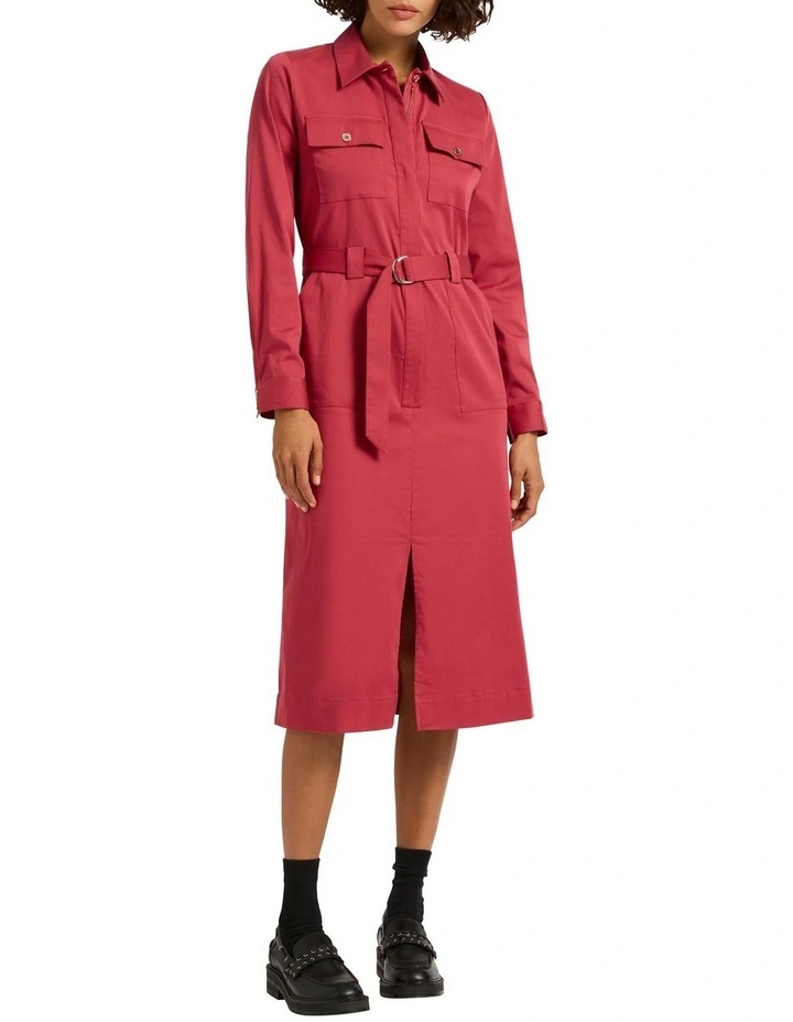 Caitlyn Longline Shirt Dress in Fearless image 1