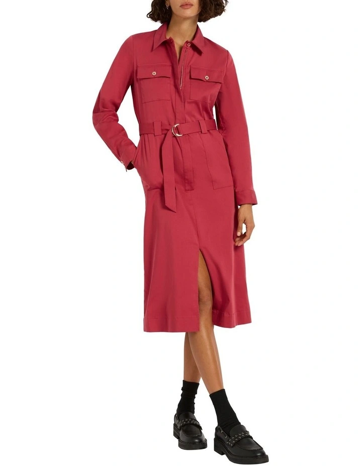 Caitlyn Longline Shirt Dress in Fearless image 3