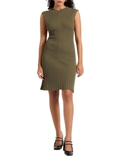 Wind It Up Knit Dress in Tea Leaf