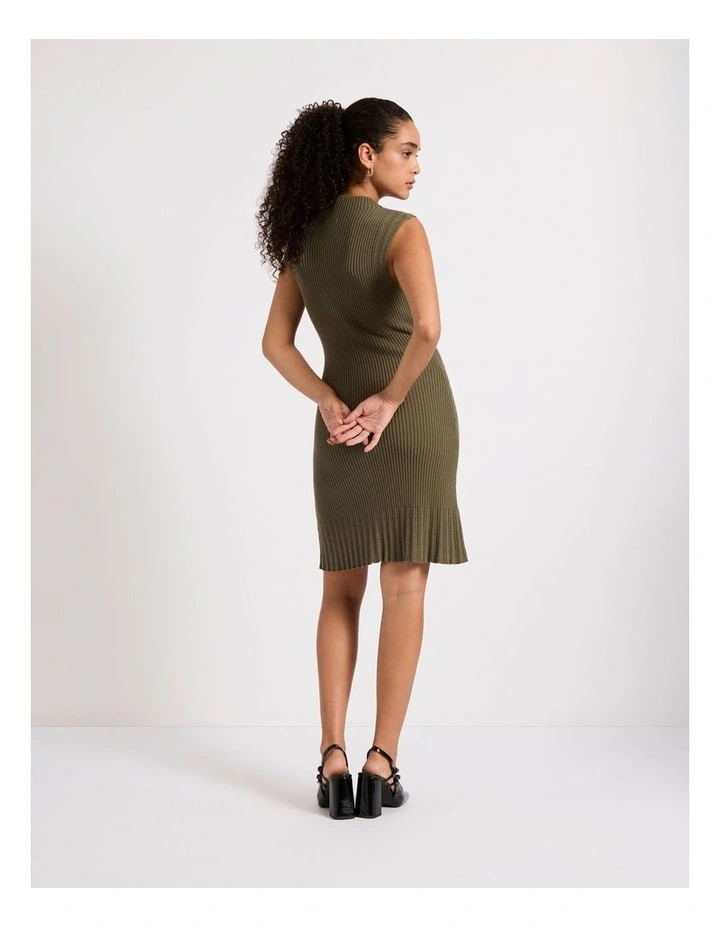 Wind It Up Knit Dress in Tea Leaf image 3