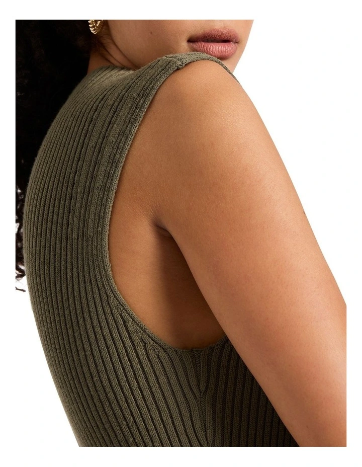 Wind It Up Knit Dress in Tea Leaf image 4